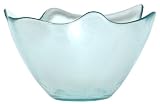Clear Recycled Spanish Glass Large Bowl 11.5"D