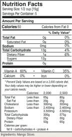 Mighty Crunch, Freeze-dried Mango Slices Snack-12-pack