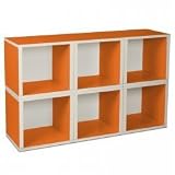 6 Stackable Open Modular Eco Storage Cubes