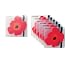 marimekko Unikko rot/wei� Glasuntersetzer 6 Stk.