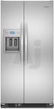Review KitchenAid  / KitchenAid Architect Series II KSCS25FVMK 24.5 cu. ft. Side-by-Side Refrigerator with 4 Spillproof Glass Shelves, Gallon Door Storage, Humidity-Controlled Crisper and External Ice/Water Dispenser: Monochromatic Stainless Cabinet