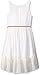 Emily West Girls' Gauze Sleeveless Dress Hi-Low Skirt with Braided Belt