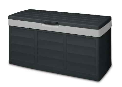 Keter 17183982 Kissenbox Pack & Go 305 L, Kunststoff, schwarz / grau