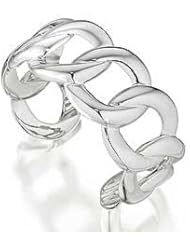 Thistle & Bee Sterling Silver Curb Link Bracelet Cuff