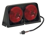 Wesbar Dual Ag Light with Red/Blank Amber/Amber with Brake Light Function, Includes Right Hand Molded Square 4 Plug, 8261604