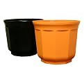 Hawthorne Planters Set - Black/ Orange (16")