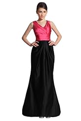 Sexy V-neck Mermaid Satin Sleeveless Empire   Waistline Evening Dress 