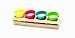 Tag Wood Crate with 4 Citronella Candles in Metal Pails, 9-Inches Long