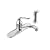 KOHLER 15172-FG-CP Coralais Single-Control Kitchen Faucet with 12-Inch Spout, Sidespray and Lever Handle, Polished Chrome