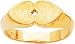 14K Gold Hearts Ring Sz 8