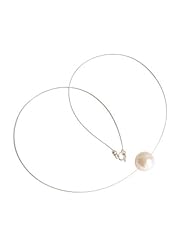Gemshine 12mm White Pearl Necklace