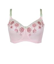 Embroidered nursing bra - fuller bust