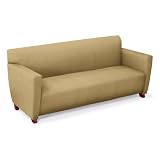 Edge AntiMicrobial Vinyl Sofa Crimson Key Largo Vinyl/Cherry Legs
