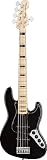 Fender American Deluxe Jazz Bass® V (Five String), Black, Maple Fretboard
