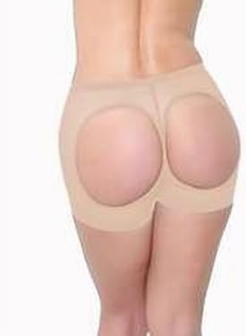 Brazilian Style Butt Lifter Booty Booster Enhancer (Size L - BEIGE) Boyshort FIRM Control Shaper Fajas
