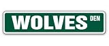 WOLVES -Street Sign- wolf collectible decor howl signs