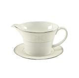 Nikko Pearl Symphony Gravy Boat & Stand