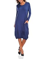 Bleu Marine Vestido Julia (Azul Medio)