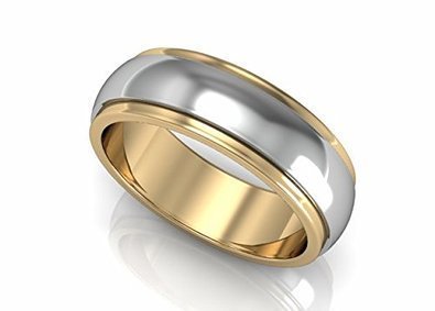 Odyssey Rings 6MM or 8MM Tungsten Carbide 18k Gold Plated Mens/Womens Wedding Ring