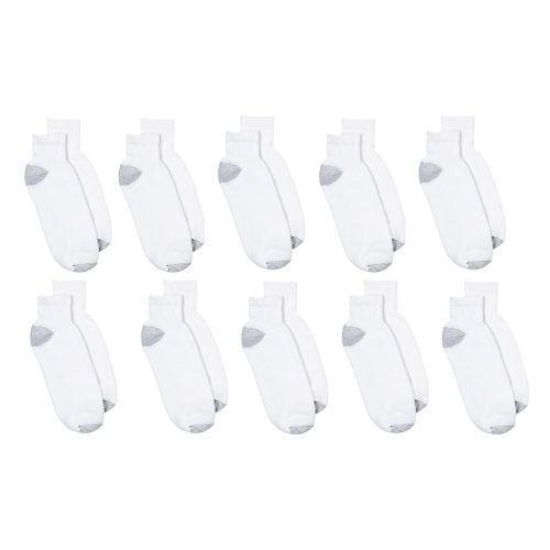 Men's Hanes® 10-pk. Ankle Socks - White