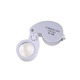 BestDealUSA New 45x 25mm Glass Magnifying Magnifier Jeweler Eye Jewelry Loupe Loop Led Light