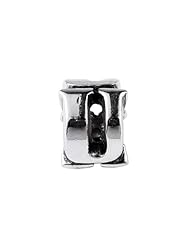 SilveRado (tm) SRM057 Sterling Silver Letter U Bead / Charm