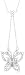 Sterling Silver Cubic Zirconia Butterfly Drop Pendant, 18