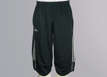 Trainingshose 3/4 CHELSEA, schwarz, 100%PES, Interlock