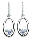 Kit Heath Blue Topaz & Iolite Oval Dangle Earrings