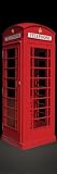Telephone Booth (Red, Door) Art Poster Print - 21 X 62