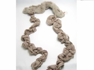 お買得30％OFF ！ラビットファー　ストール ベージュ ＜KONTESSA from イタリア＞