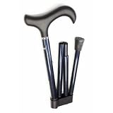 New - Foldable Blue Tripe Wound Carbon Fiber Cane - 17296032