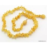 Baltic Amber Baby Teething Necklace - Raw lemon Chip