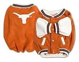 Officially Licensed University of Texas Longhorns Dog Varsity Jacket Coat- Large