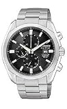 Citizen Eco-Drive Chronograph Titanium Bracelet Black Dial Men's watch #CA0020-56E