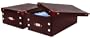 DAZZ Set of 2 Foldable Video Boxes, Brown