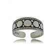 Multiple Circle Toe Ring in Oxidized Sterling Silver - Fit Almost Any Size Toe Multiple Circle Toe Ring in Oxidized Sterling Silver - Fit Almost Any Size Toe