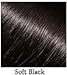 Hair Building Fibers 200 Grams 7 Oz. With Bottle By Finally Hair 50g*4 (Soft Black)
