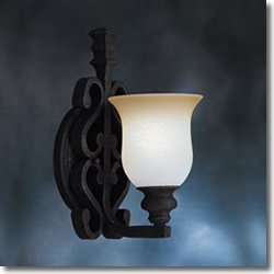 Kichler 5961-DBK Bathroom Light 11.5"H x 6"W x 7.5"Ext. CL