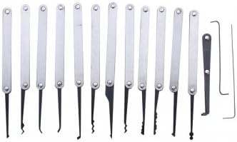 15 In 1 Stainless Steel Hook Lock Pick Set Locksmith tool