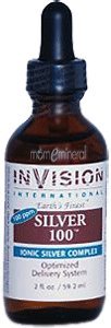 Silver 100, Ionic Silver Complex, 2 fl oz (59.2 ml) by Invision International
