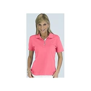 Misses Liz Wear Short Sleeve Solid Polo Shirt