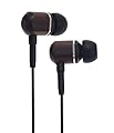 Symphonized MTRX Premium Genuine Wood In-ear Noise-isolating Headphones with Mic and Nylon Cable (Black)