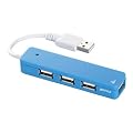 iBUFFALO �yPS3����m�F�ρzUSB2.0Hub �o�X�p���[ 4�|�[�g �u���[ BSH4U06BL