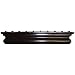 Kitchen & Housewares : Black Rub Wine Shelf (Holds 5-Bottles) - 24x11x4.25