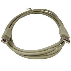 6-Foot USB Cable for HP PhotoSmart C7280 C4480 C6380 J4D2560 C8180 D7560 CP2025DN Stylus C88 Printers