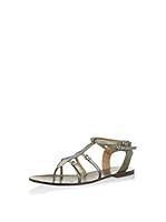 Hakei Sandalias planas (Plata)