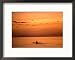 Lone Fisherman at Sunset, Panglao Island, Bohol, Philippines, Central Visayas Collections Framed Photographic Poster Print by John Pennock, 20x16