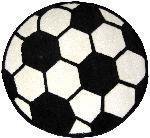 Buy Low Price Cozy Fun Time Shape High Pile Soccerball 39RD Play Time Nylon Area Rug FTS-007 39RD FTS-007 39RD