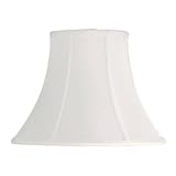 Laura Ashley SFL907 Classic 7-Inch Bell Clip Shade, White